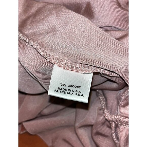 MISA Los Angeles Women's Desma Velvet Wrap Cocktail Mini Dress Pink Size Medium - Picture 10 of 11